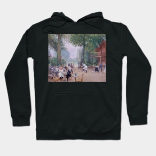 The Cycle Chalet in the Bois de Boulogne by Jean Beraud Hoodie